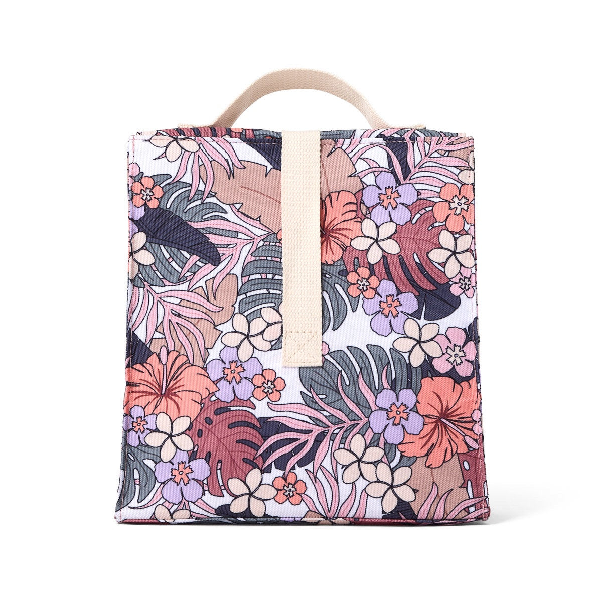 Insulated Lunch Bag / Tropical Floral