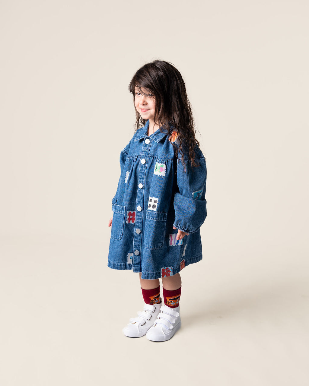 Stamps Denim Smock Dress