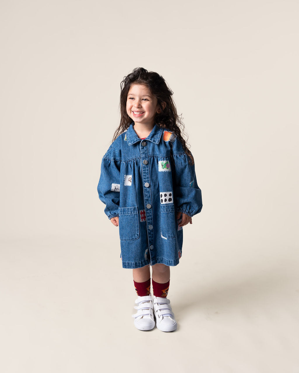 Stamps Denim Smock Dress
