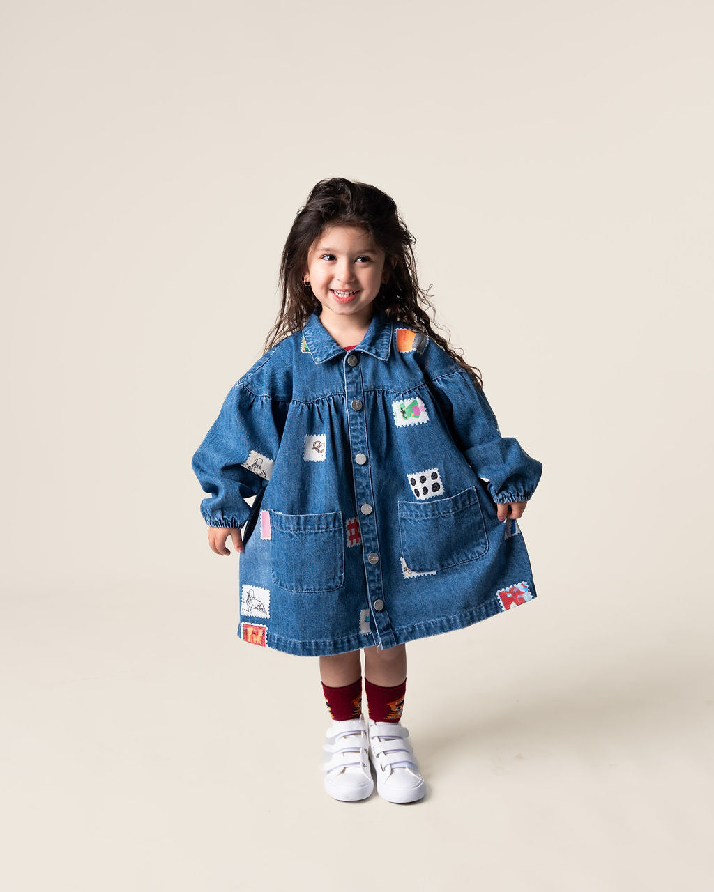 Stamps Denim Smock Dress