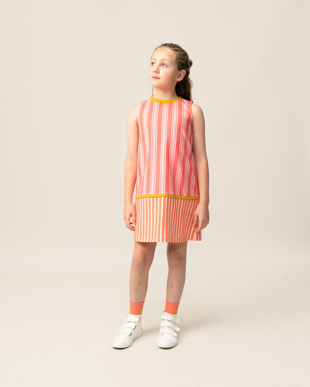 Coral Sleeveless Dress