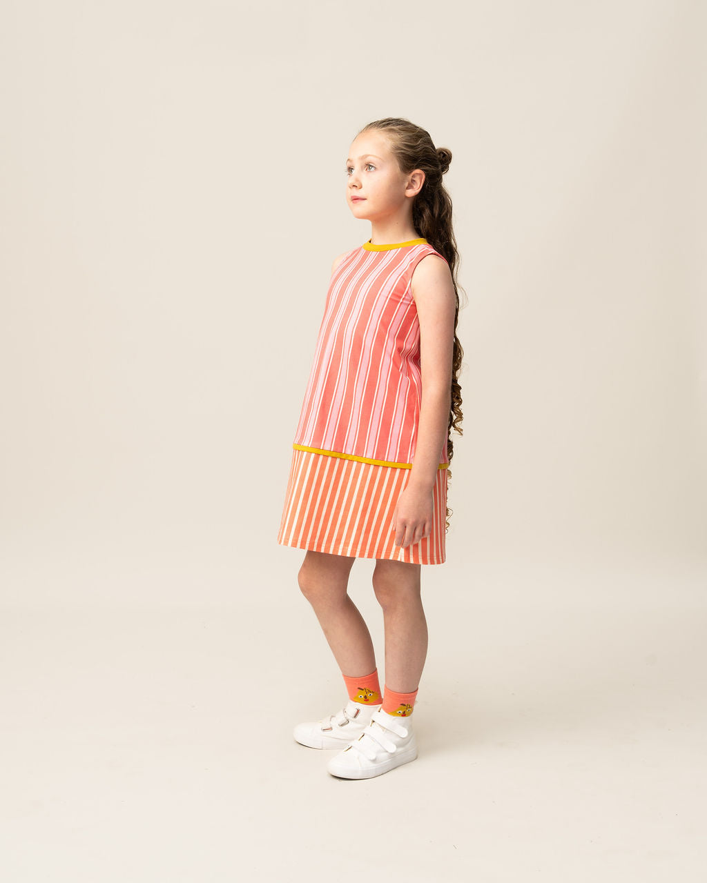 Coral Sleeveless Dress