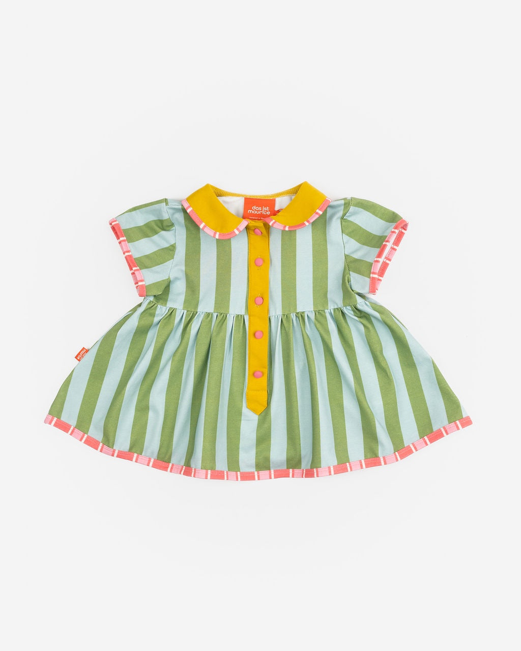 Minty Button Dress