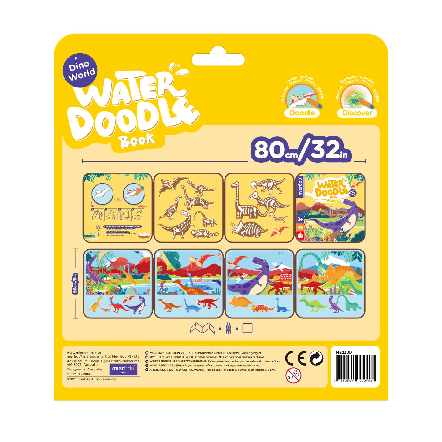 Water Doodle Book / Dino World