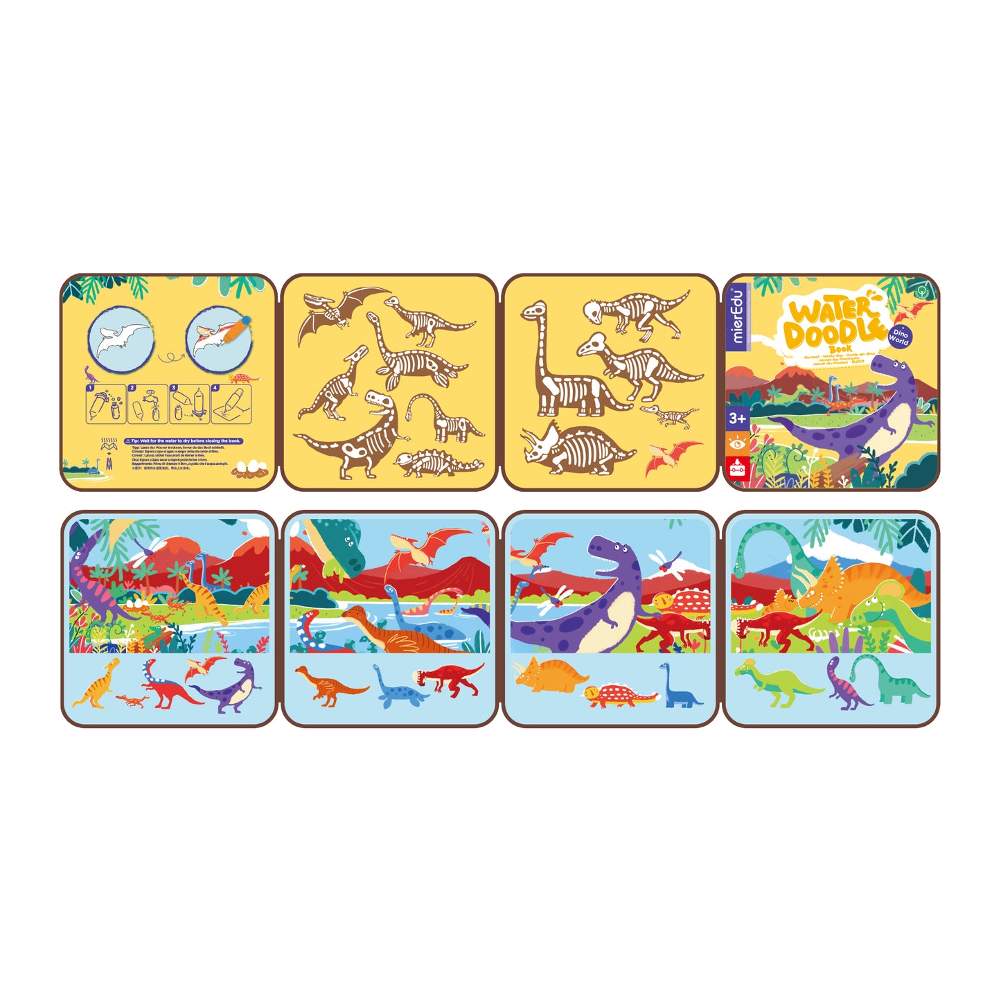 Water Doodle Book / Dino World