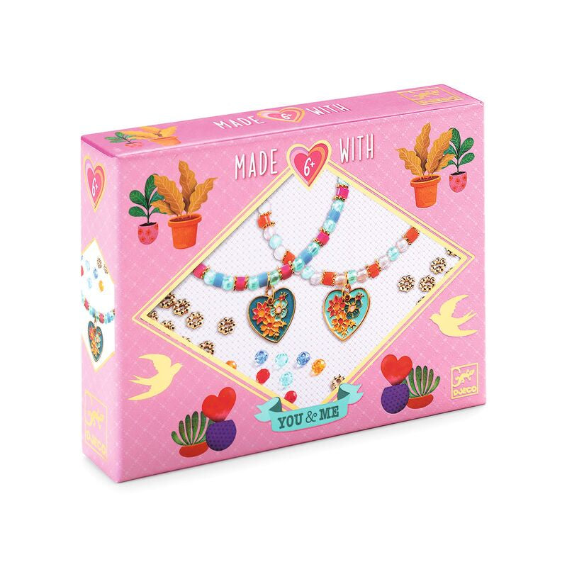You & Me Heart Threading Beads Set