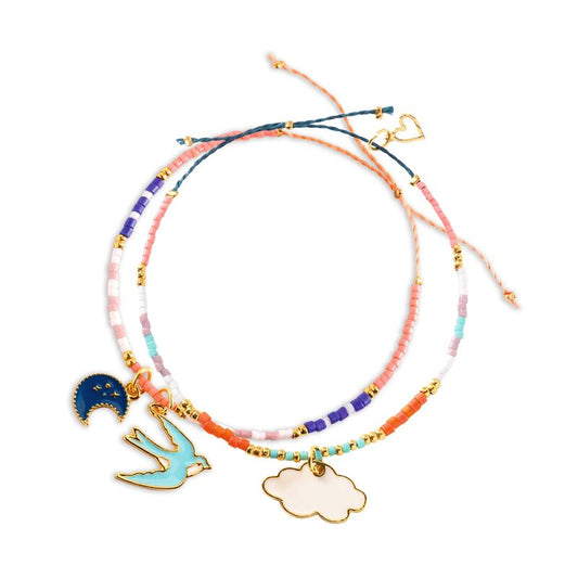 You & Me Multi Wrap Sky Beads Set