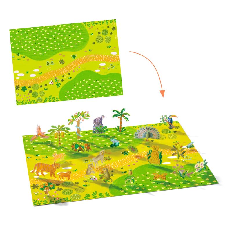 Animals 80 pc Lift-Up Stickers