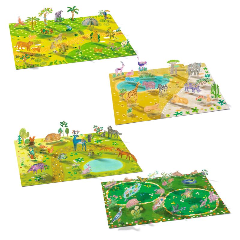 Animals 80 pc Lift-Up Stickers