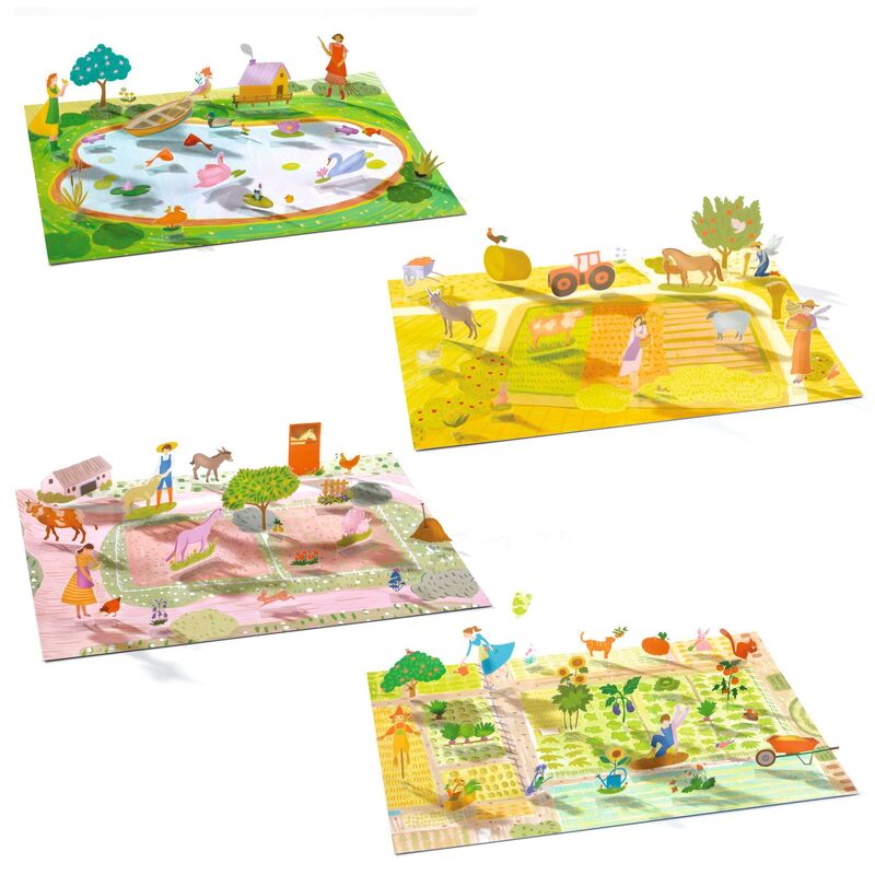 Farm 80 pc Lift-Up Stickers