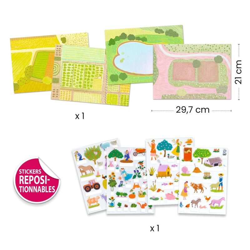 Farm 80 pc Lift-Up Stickers