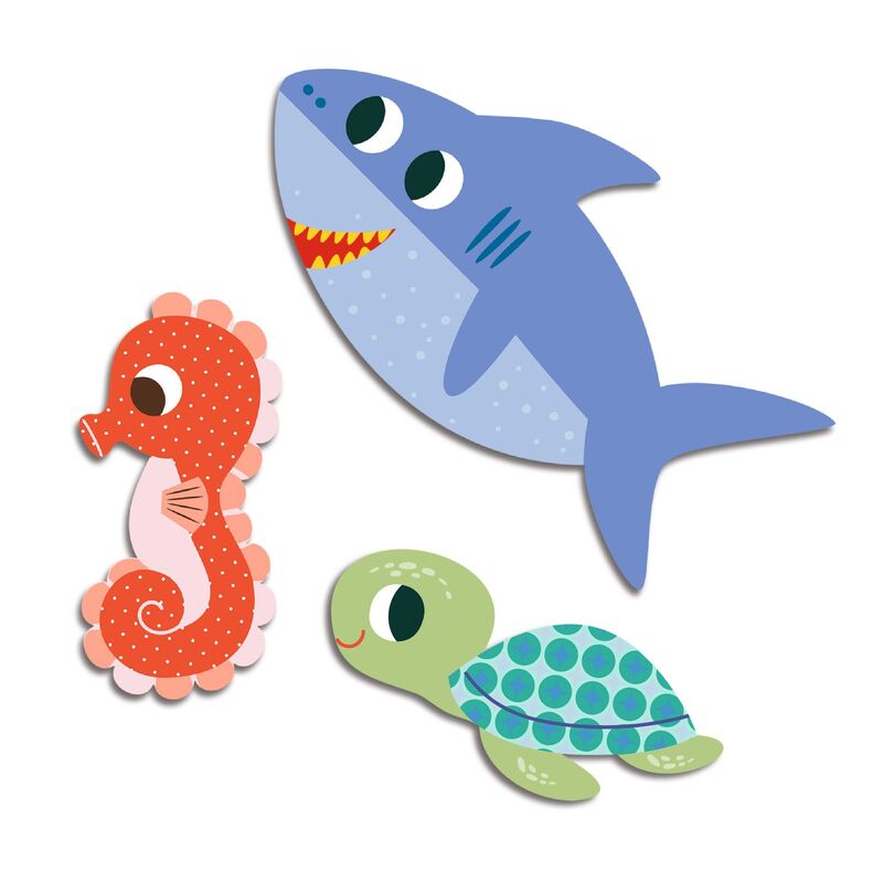 Sea Animals 62 Sticker Set