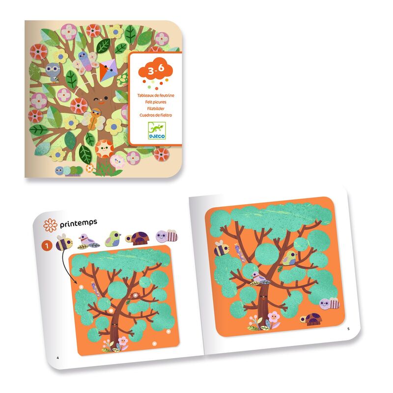 Through the Seasons Felt Collage Stickers