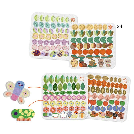 Through the Seasons Felt Collage Stickers
