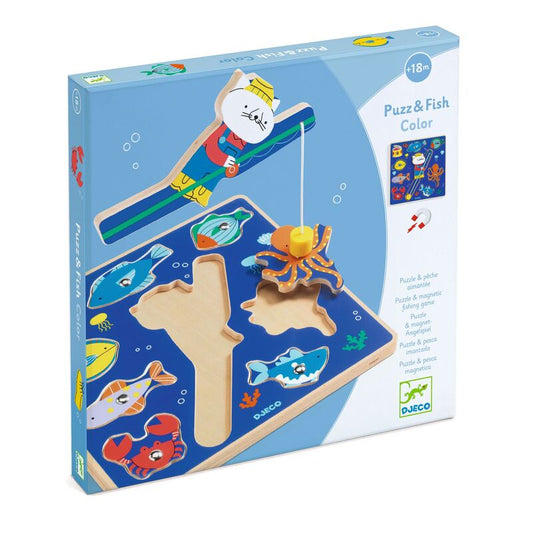 Puzz & Fish Colour Puzzle & Magnetic Fishing Game