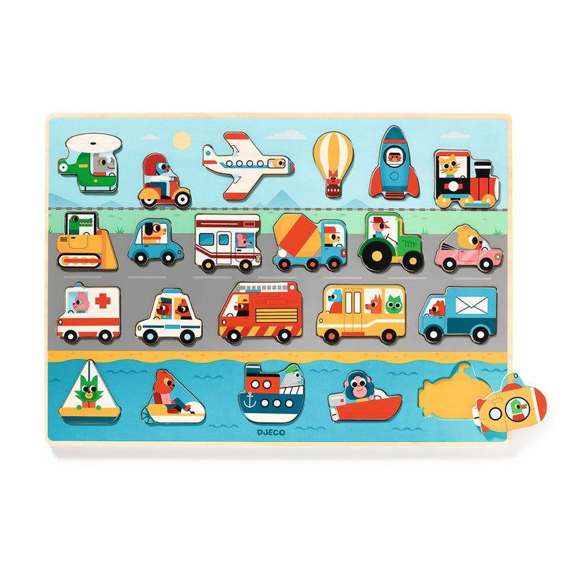 Transport Wooden Puzzle