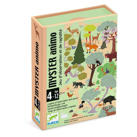 Mystery Animal Observation & Speed Card Game