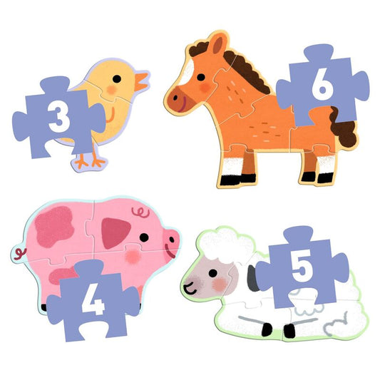 At the Farm Progressive Puzzle
