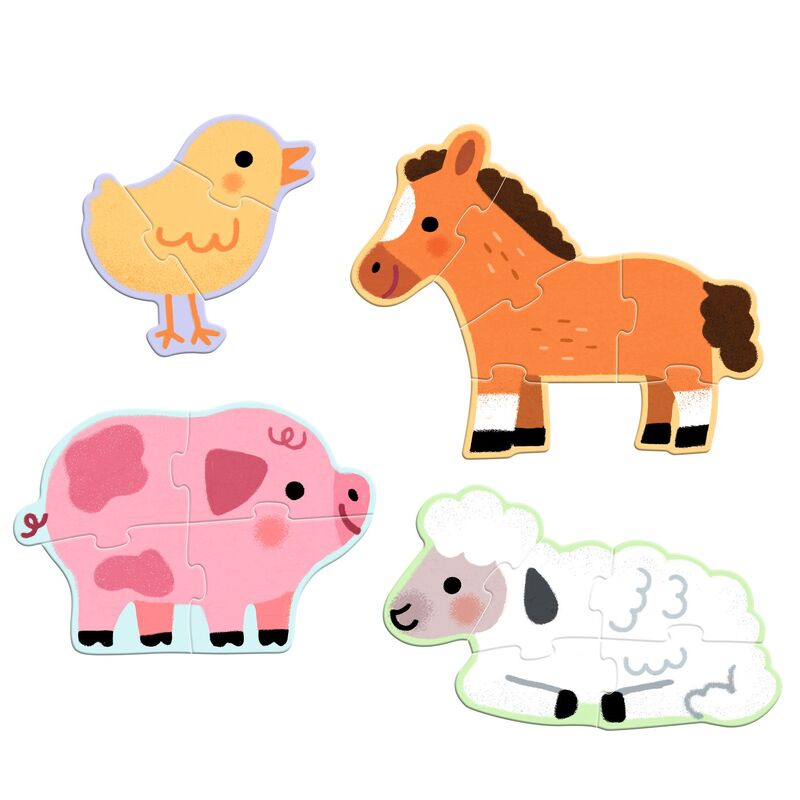 At the Farm Progressive Puzzle