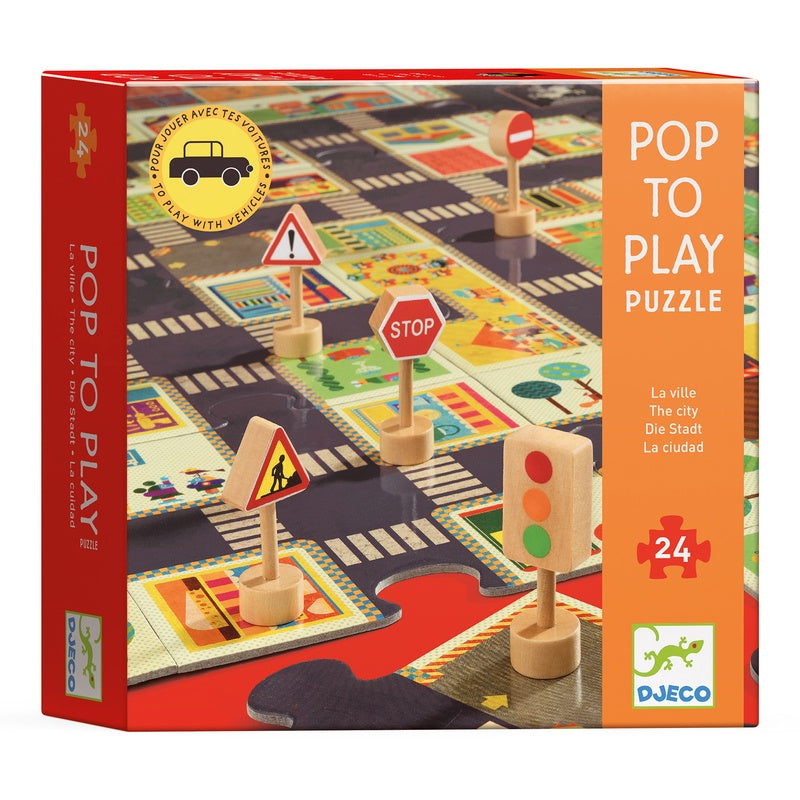 City Road 24pc Pop To Play Puzzle