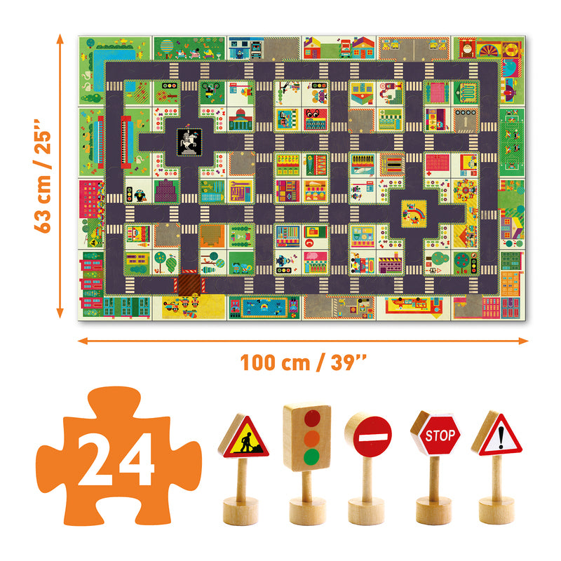 City Road 24pc Pop To Play Puzzle