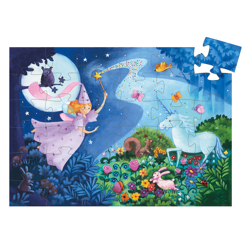 Fairy And Unicorn 36pc Silhouette Puzzle