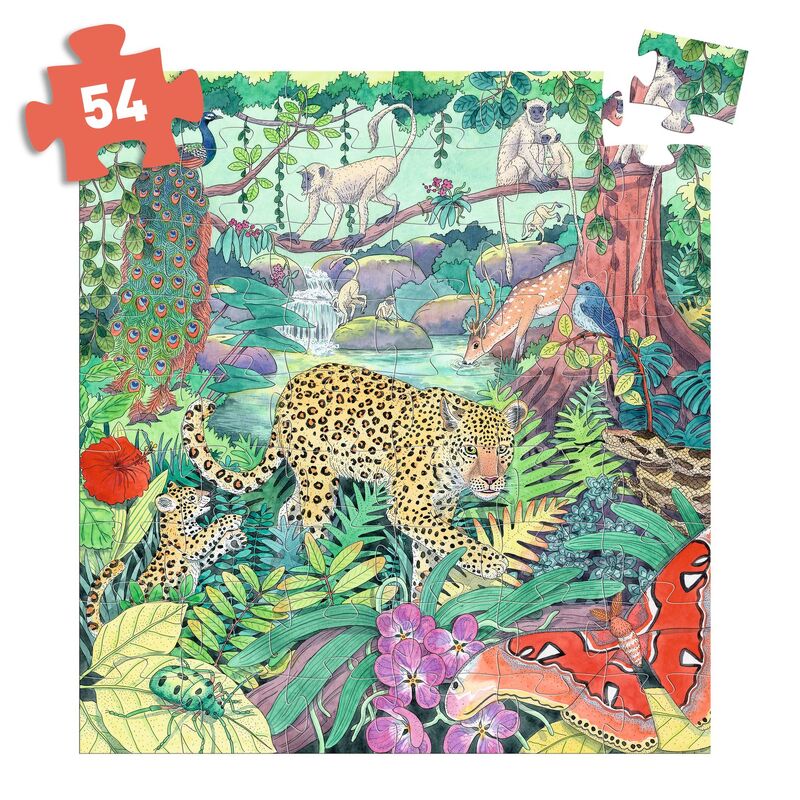 Indian Jungle 54 Piece Silhouette Puzzle