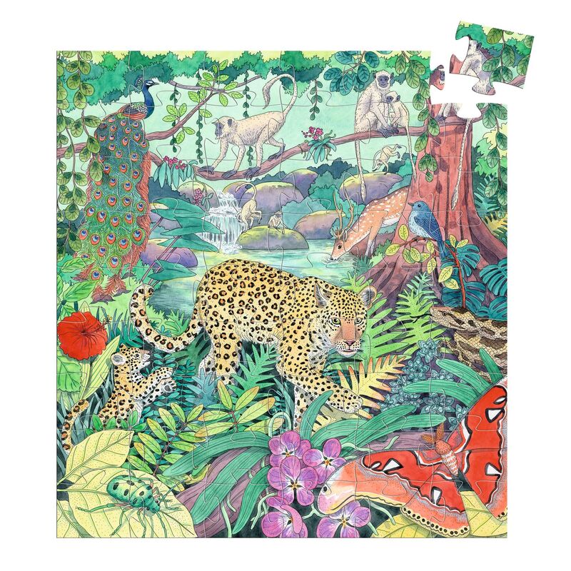 Indian Jungle 54 Piece Silhouette Puzzle