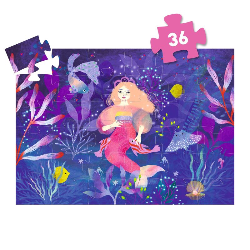 Ella the Mermaid 36pc Silhouette Puzzle