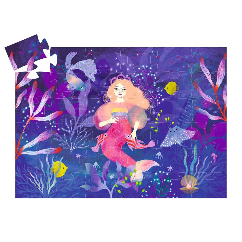 Ella the Mermaid 36pc Silhouette Puzzle