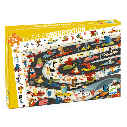 Car Rally 54pc Observation Puzzle