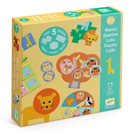 Wild Animals 5 Game Set