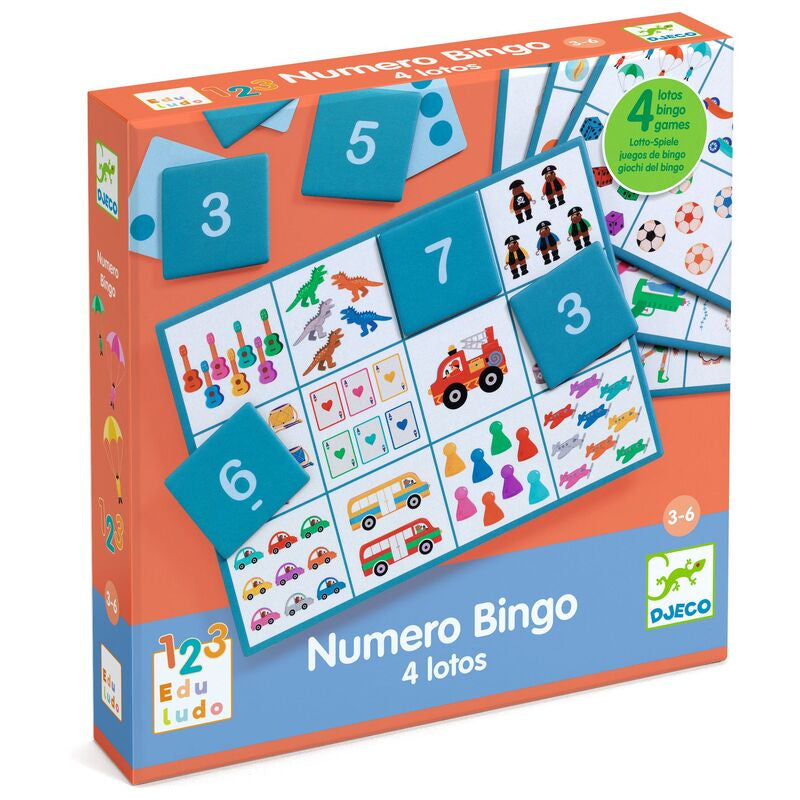 Numero Bingo / Counting & Number Eduludo Game