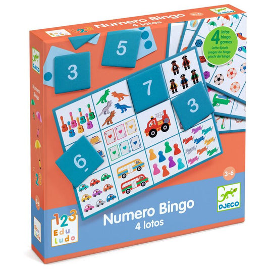 Numero Bingo / Counting & Number Eduludo Game