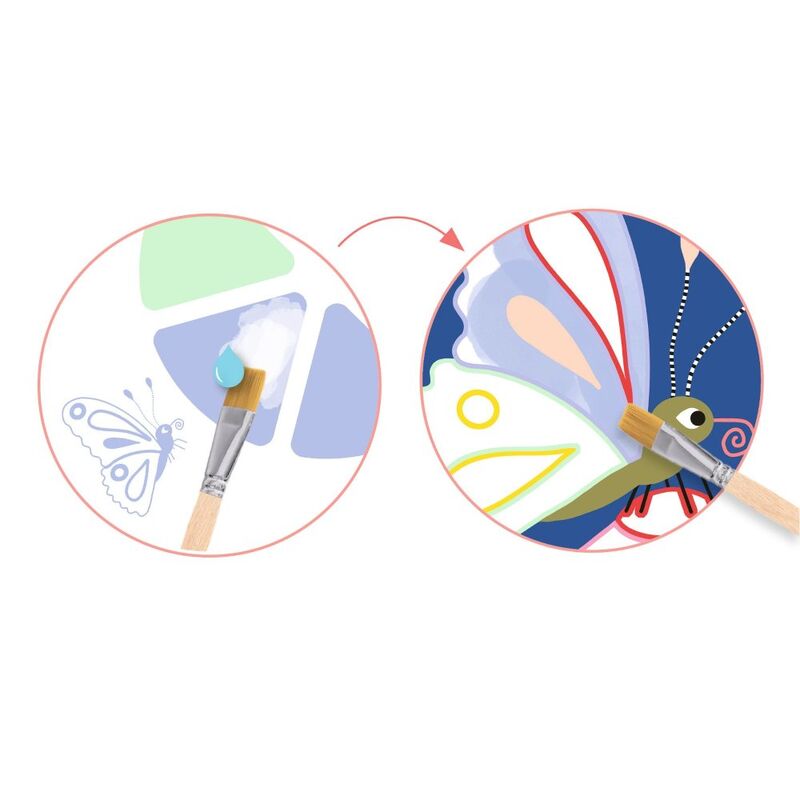 Creepy Crawlies Bug Painting Set with Palette