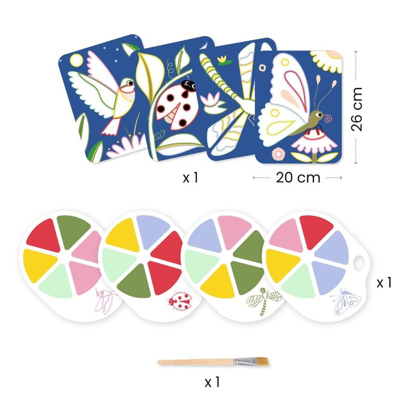 Creepy Crawlies Bug Painting Set with Palette