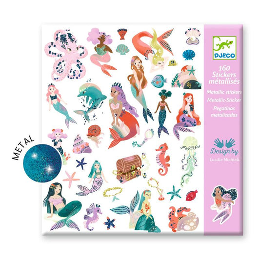 Sparkly Mermaids Metallic Stickers
