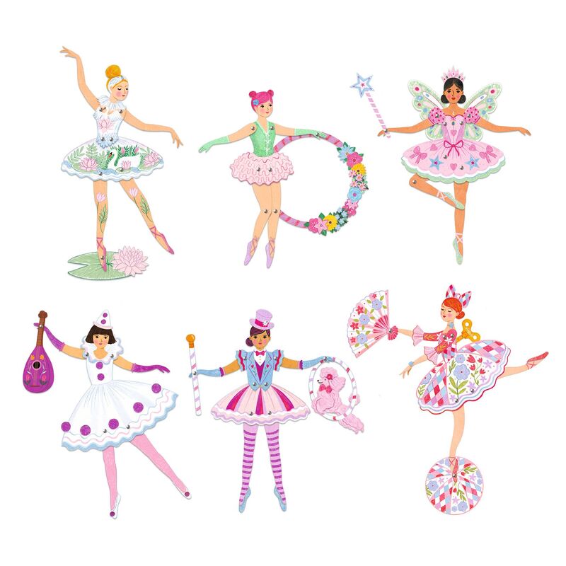 Colour & Assemble Ballet Dancers