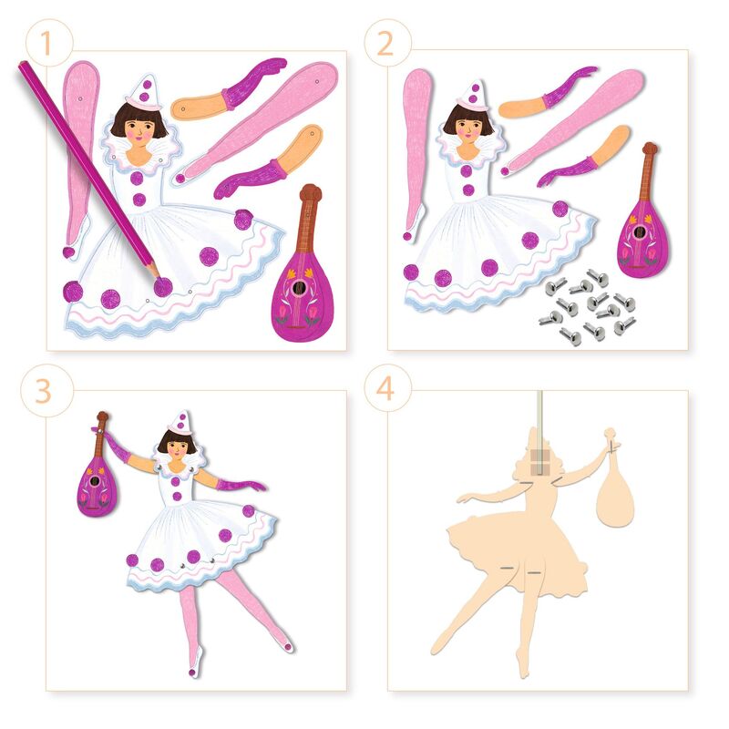 Colour & Assemble Ballet Dancers