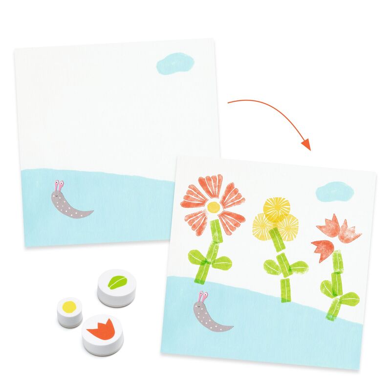 With Flowers Stamps Set