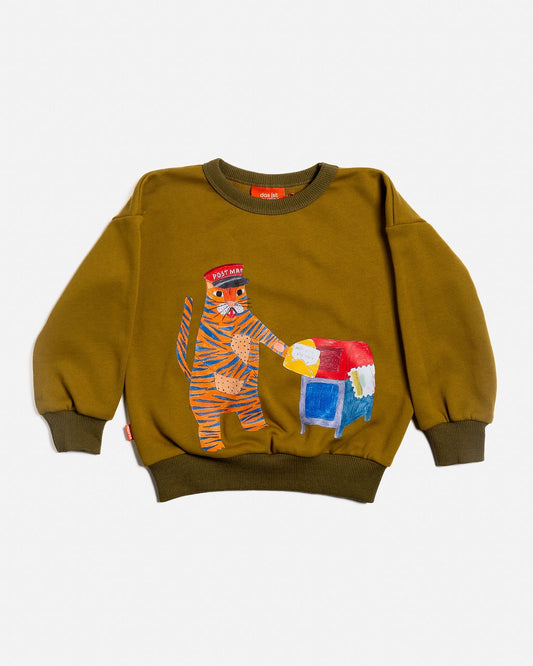 Tiger the Postie French Terry Pullover