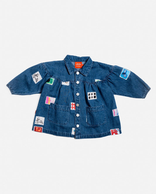 Stamps Denim Smock Dress