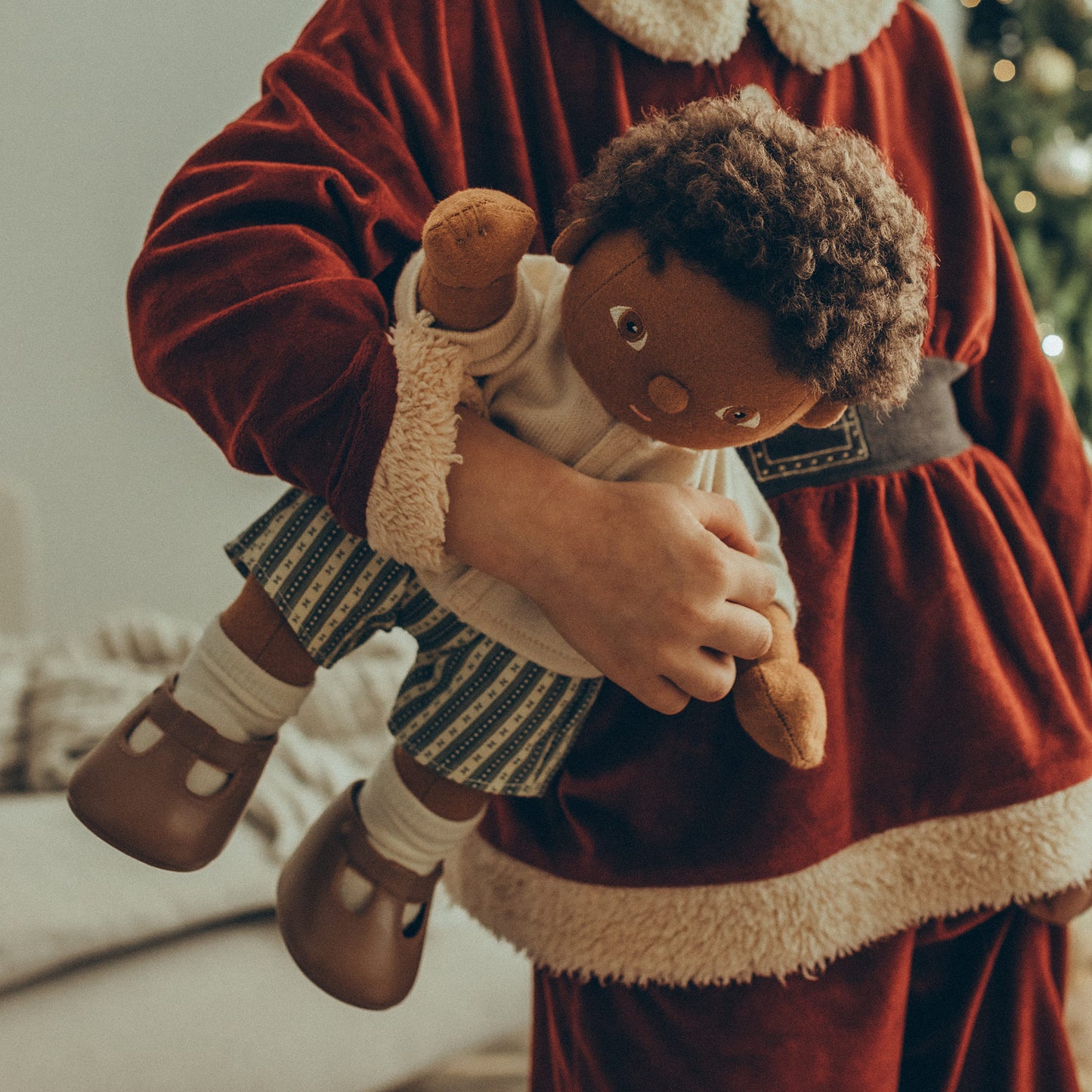 Dinkum Dolls Cardigan & Romper Holiday Set