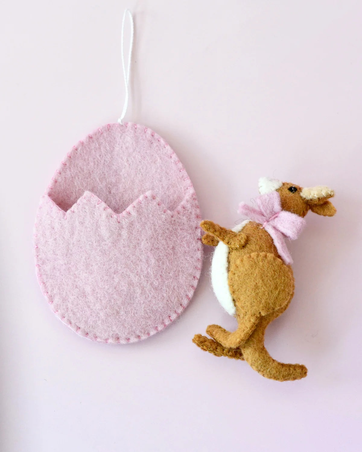 Easter Kangaroo in Egg Pouch