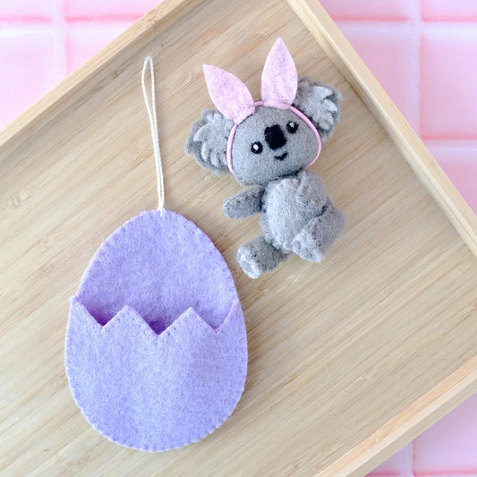 Easter Koala in Egg Pouch