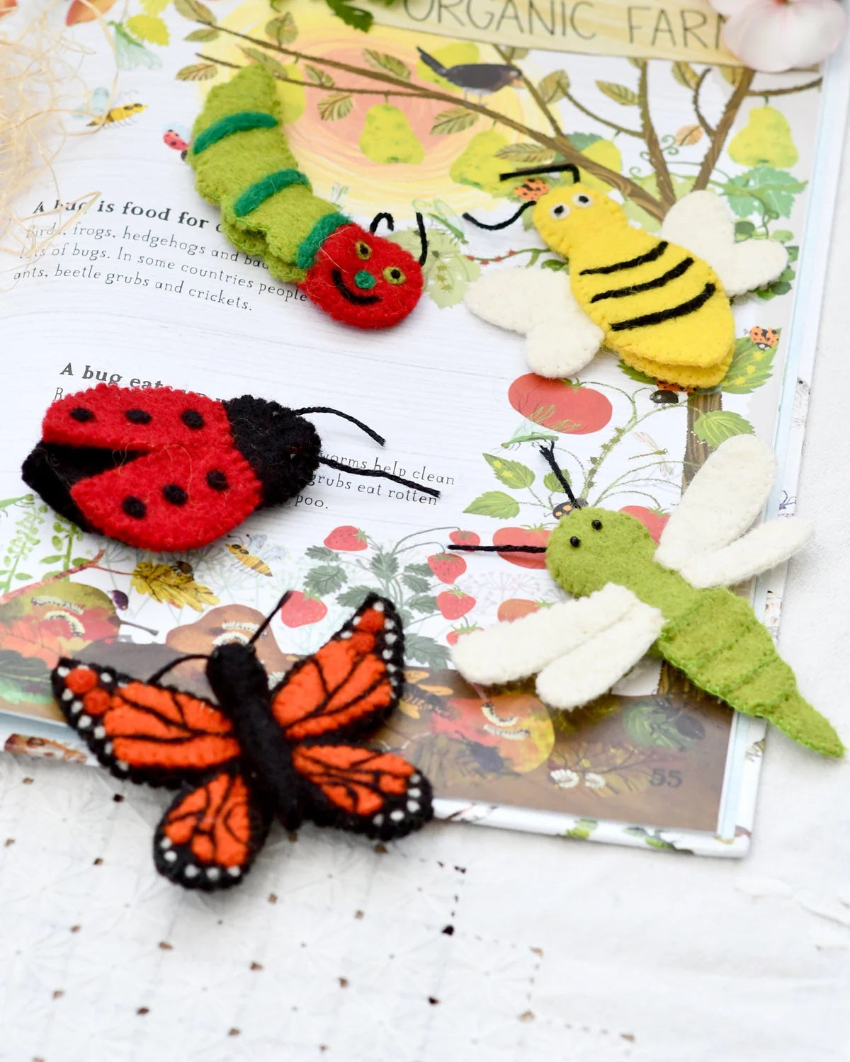 Insects & Bugs Finger Puppet Set