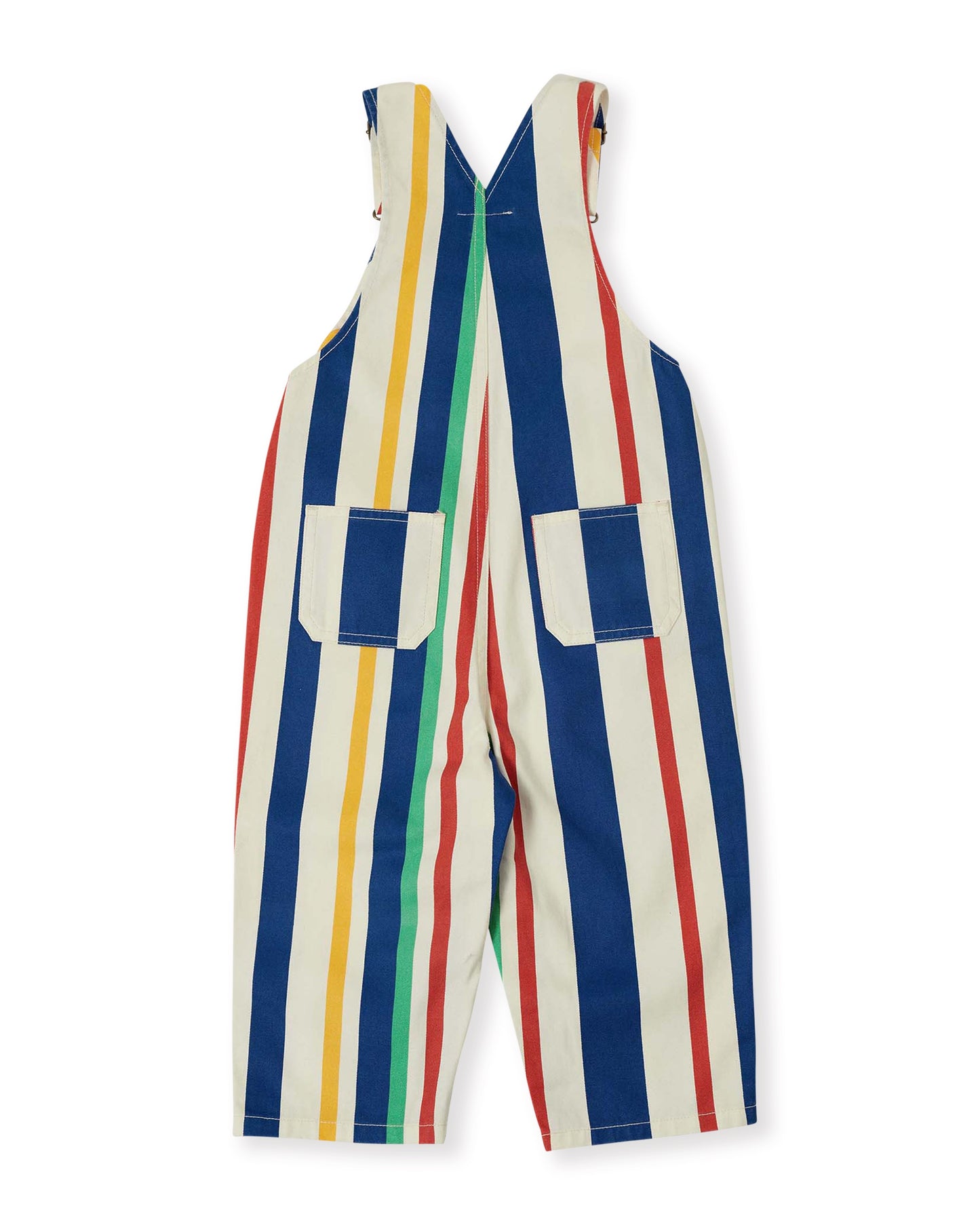 Austin 90's Bold Stripe Denim Overalls