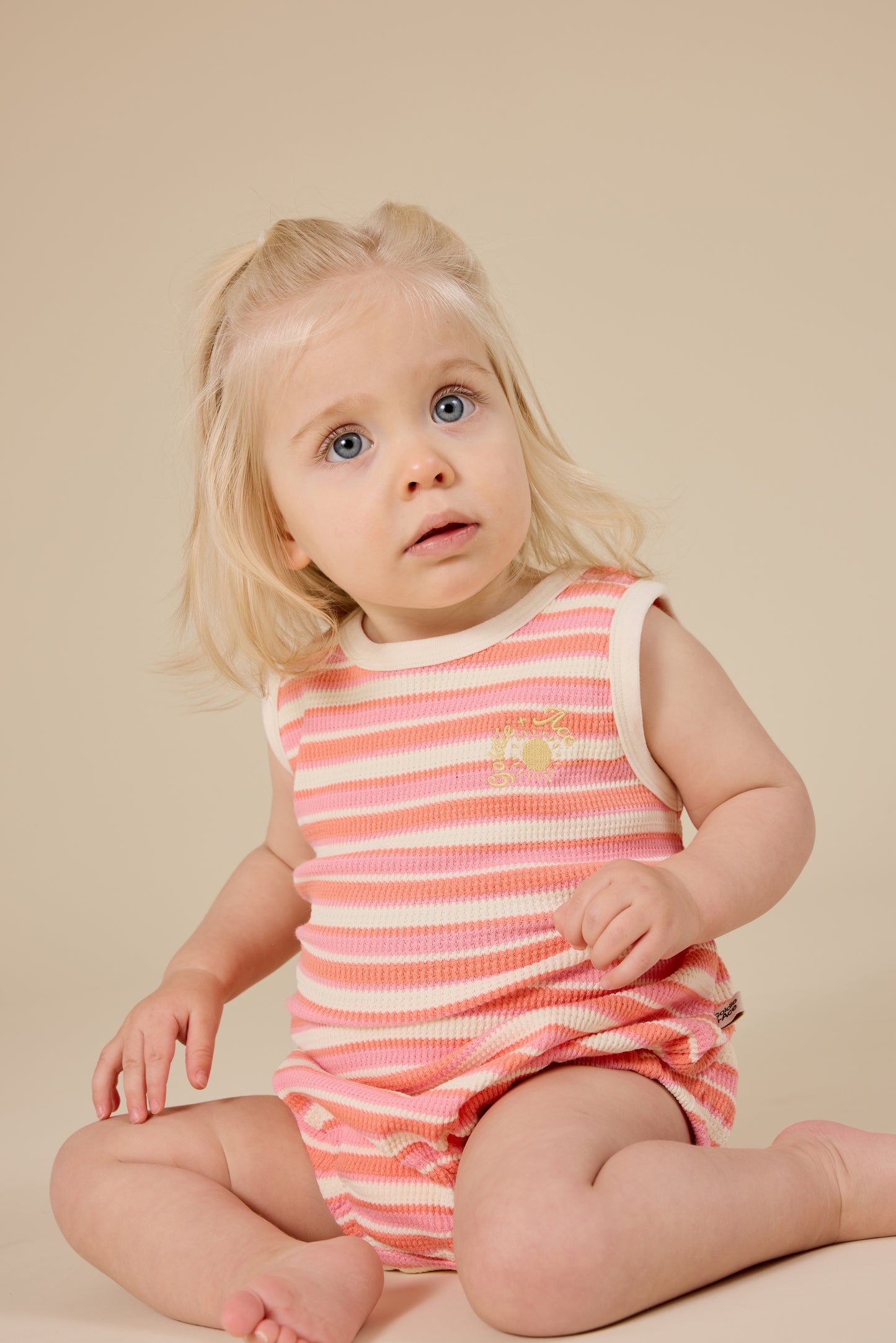 Watermelon Stripe Bubble Romper