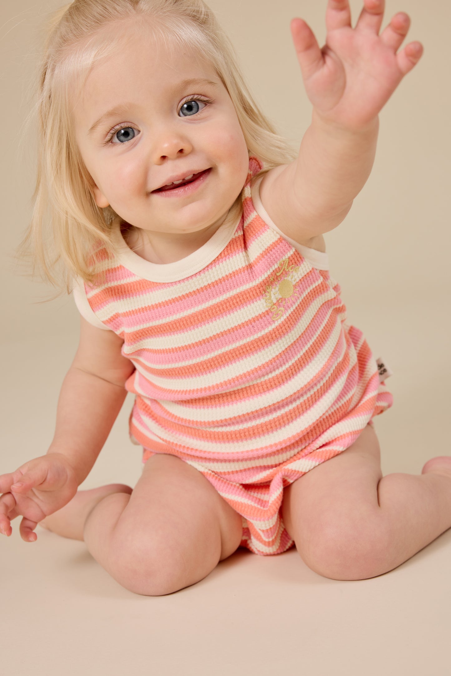 Watermelon Stripe Bubble Romper