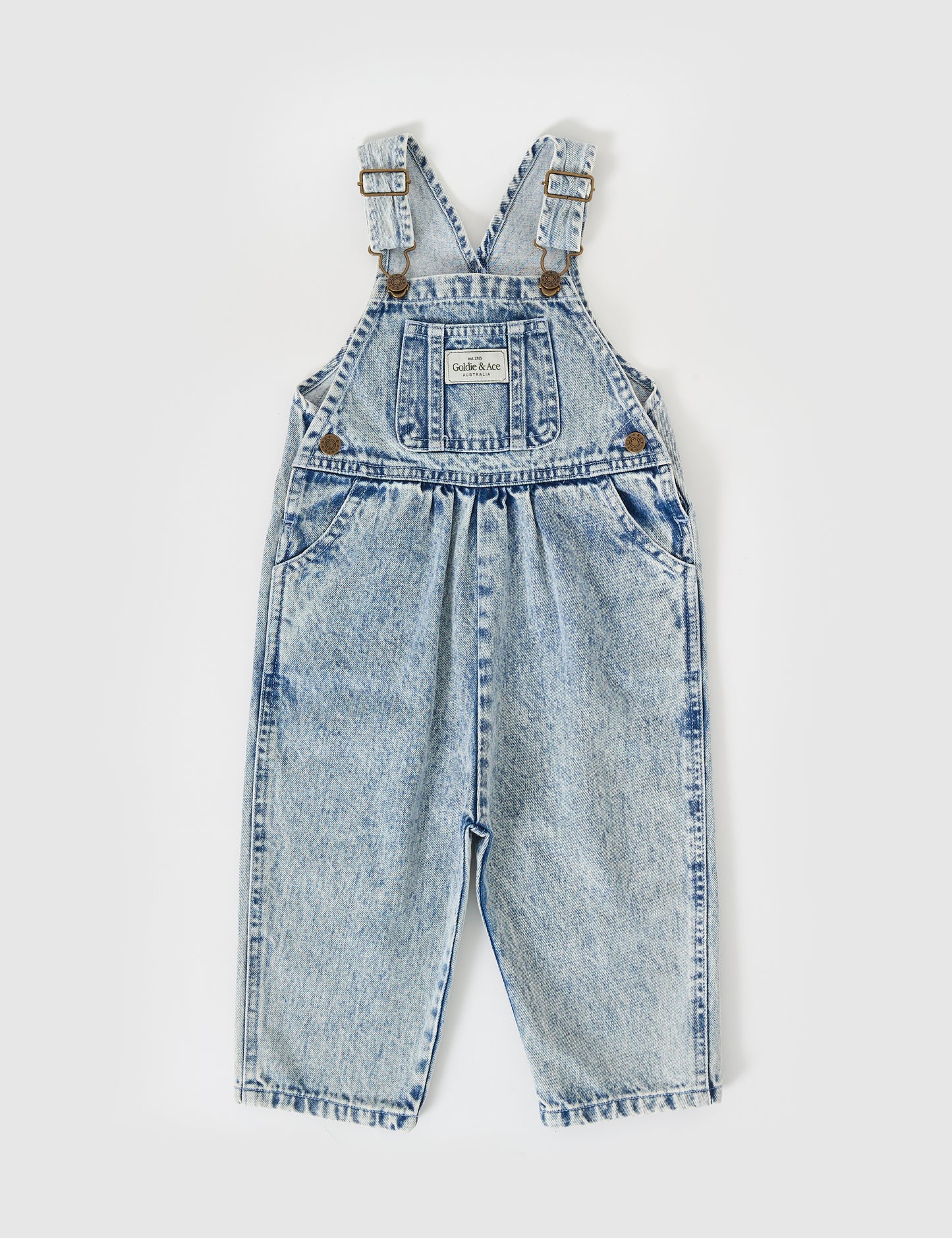 Austin Vintage Washed Denim Overalls